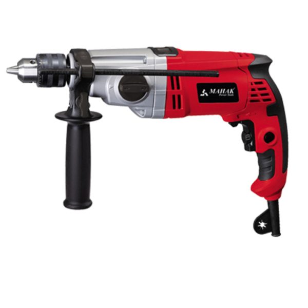 دریل چکشی ۱۳ میلیمتر ۱۰۵۰ وات دور متغیر گیربکسی محک مدل DM-1050