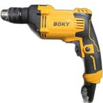 دریل 13 میلیمتری چکشی کیف دار با لوازم بوکی مدل BK-EID525TS